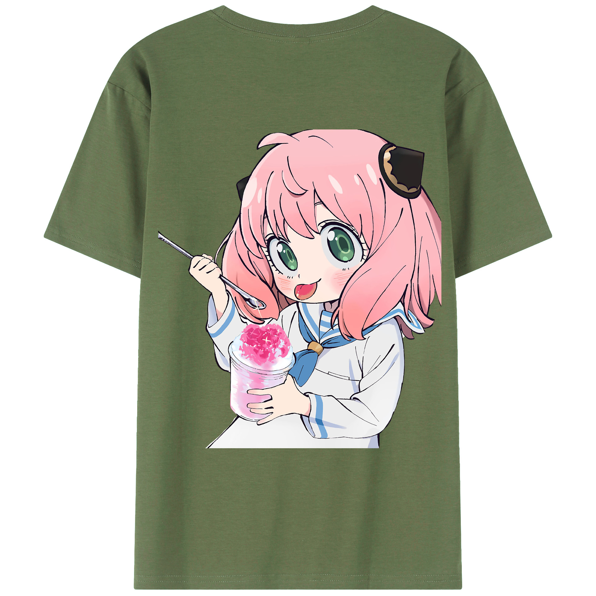 （画像用） SPY×FAMILY间谍家家酒 綿100％ メンズ半袖Tシャツ（バックプリント） 通気性